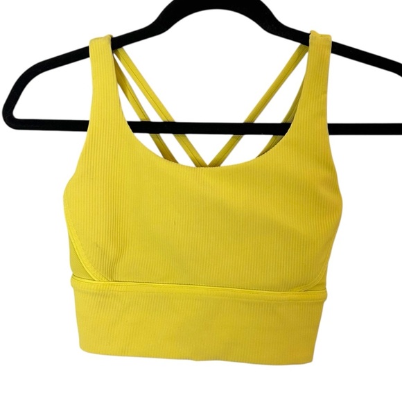 Lululemon Energy Longline Bra Ribbed Luxtreme *Medium Support, B–D Cups- Size 6 - Picture 3 of 13